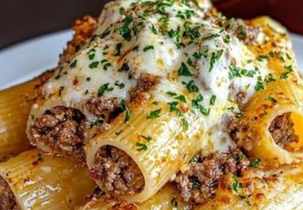 Alfredo lasagna soup with cream.