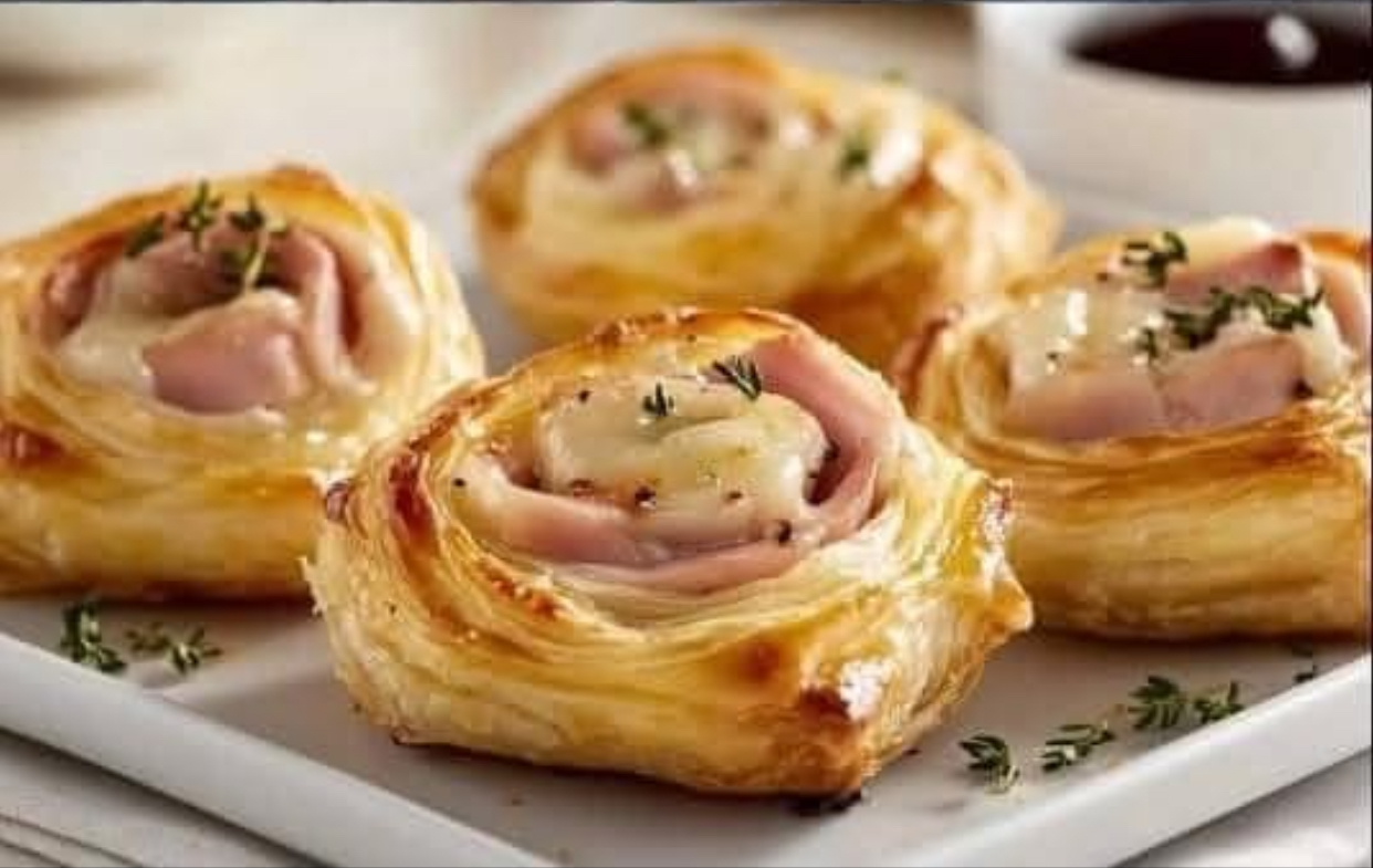 Here’s a simple and delicious recipe for Ham and Cheese Puff Pastry