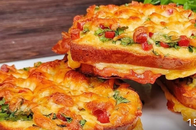 Cheesy Bacon and Sausage Breakfast Bake