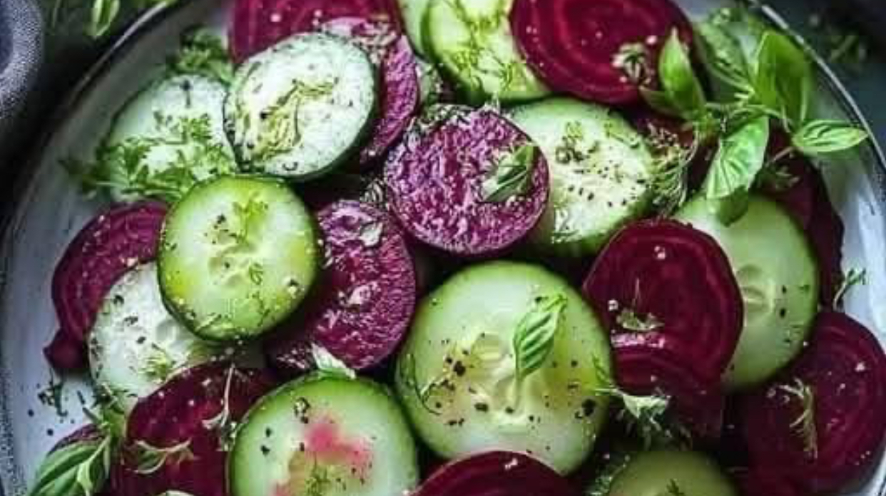 Fresh Cucumber and Beet Salad