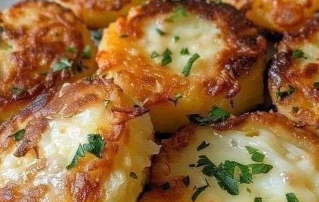 Rondelles de pommes de terre au four au fromage