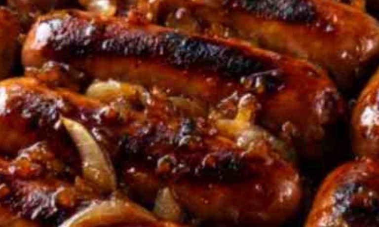 Oven-Baked Honey Garlic Sausages