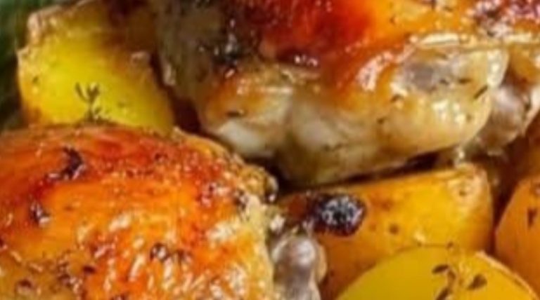 Oven-Baked Chicken Thighs with Potatoes