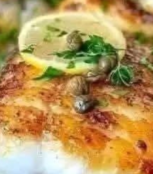 Cod with Garlic Herb Lemon Sauce