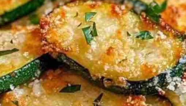 Crispy Parmesan Zucchini Rounds
