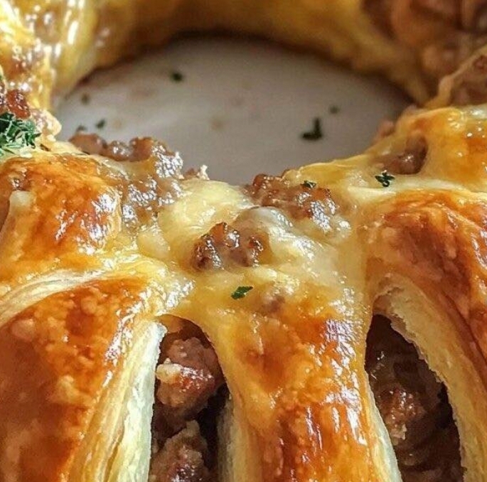 Savory Sausage and Cheese Crescent Ring